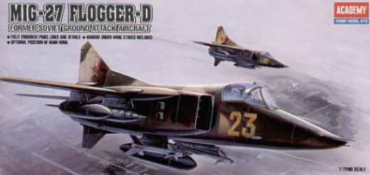 Academy 1/72 M-27 Flogger-D Plastic Model Kit