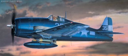 Academy 1/72 F6F-3/5 Hellcat Plastic Model Kit