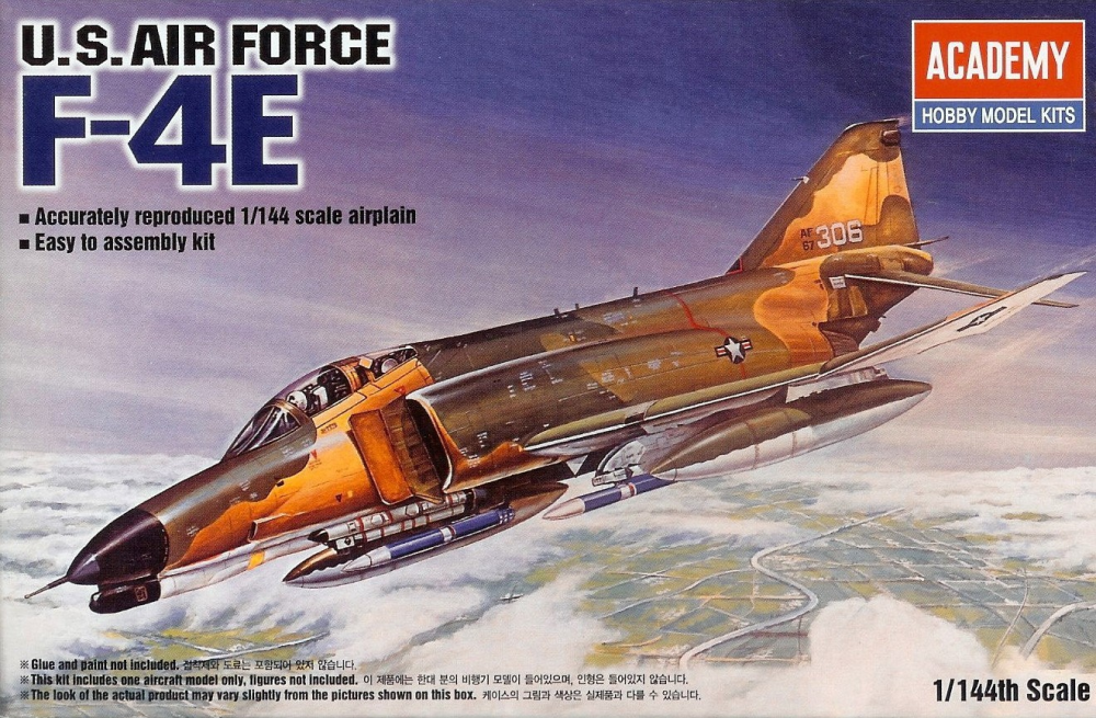 Academy 1/144 F-4E Phantom II Plastic Model Kit