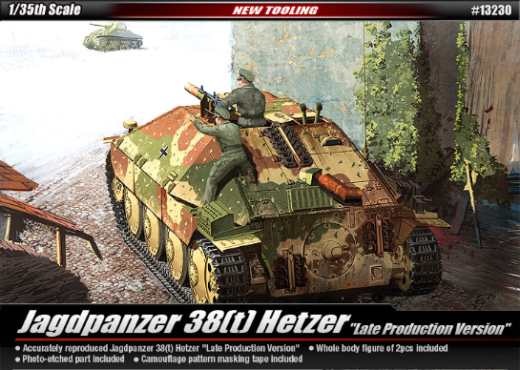 Academy 1/35 Jagdpanzer 38(T) Hetzer "Late Version" Plastic Model Kit