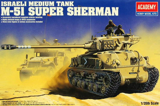 Academy 1/35 IDF M-51 Super Sherman Plastic Model Kit [13254]