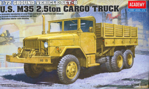 Academy 1/72 M35 2.5Ton Truck Plastic Model Kit