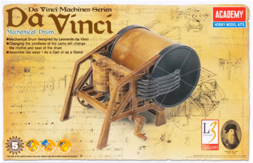 Academy Da vinci Mechanical Drum Plastic Model Kit