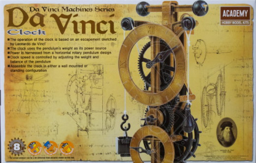 Academy Da vinci Clock Plastic Model Kit