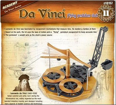 Academy Da vinci Flying Pendulum Clock Plastic Model Kit