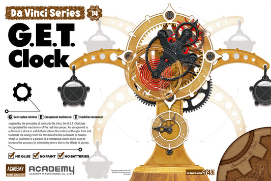 Academy Da vinci G.E.T. Clock Plastic Model Kit