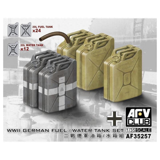 AFV Club 1/35 German WWII 20L Jerrycans Set Plastic Model Kit