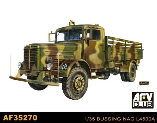 AFV Club 1/35 German Military 4X4 Truck Bussing Nag L4500A Plastic Model Kit