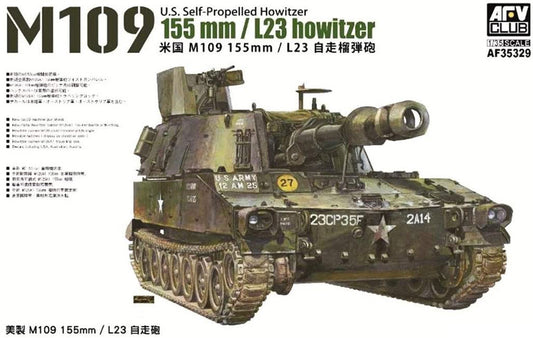 AFV Club 1/35 M109 155mm/L23 Howitzer Plastic Model Kit