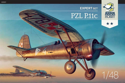 Arma Hobby 1:48 PZL P.11c Expert Set Plastic Model Kit