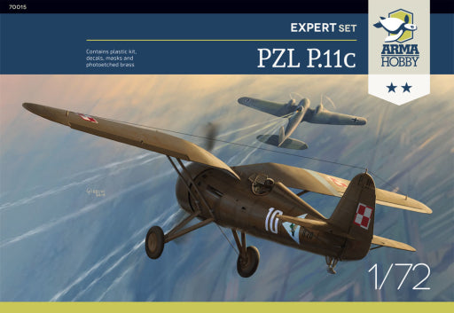 Arma Hobby 1:72 PZL P.11c Expert Set Plastic Model Kit