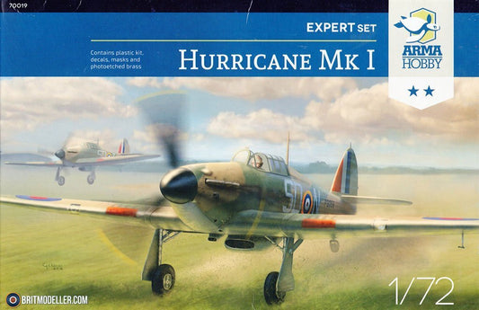 Arma Hobby 1:72 Hurricane Mk I Expert Set Plastic Model Kit