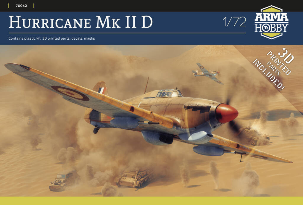 Arma Hobby 1:72 Hurricane Mk II D Plastic Model Kit