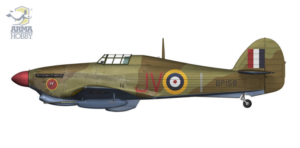 Arma Hobby 1:72 Hurricane Mk II D Plastic Model Kit