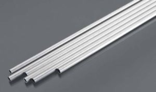 Albion Aluminium Tube 5.0 x 1000mm 0.45mm Wall (1 Piece)