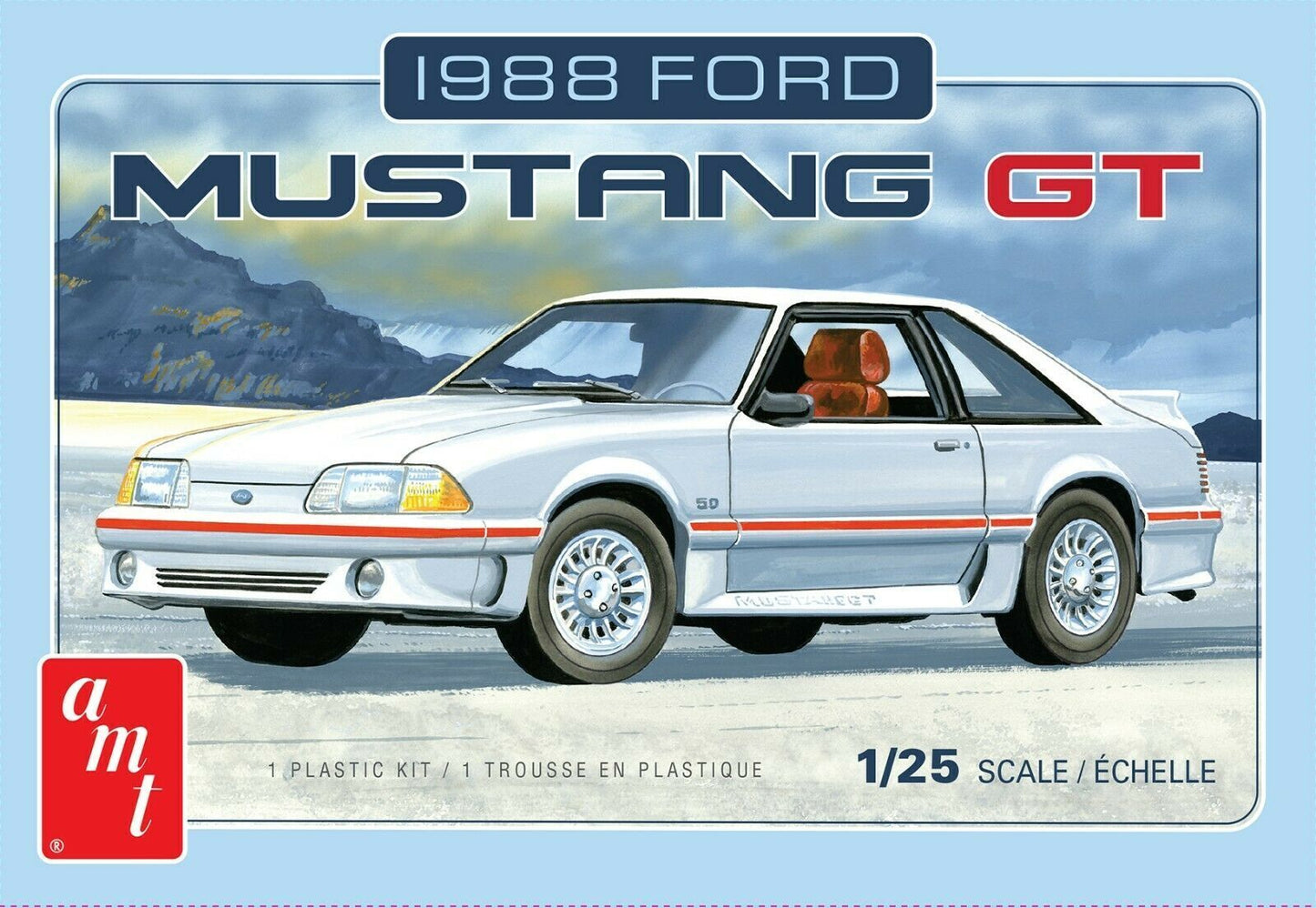 AMT 1/25 1988 Ford Mustang 2T Plastic Model Kit