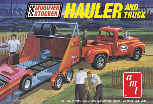 AMT 1/25 1953 Ford Pickup "Modified Stocked Hauler" Gulf Plastic Model Kit