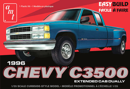 AMT 1/25 1996 Chevrolet C-3500 Dually Pickup Easy Build Plastic Model Kit