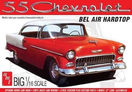 AMT 1/16 1955 Chevy Bel Air Hardtop Plastic Model Kit