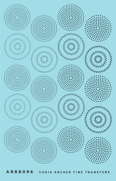 Archer Rivets in cicular patterns Various scales