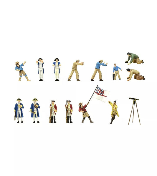 Artesania HMS Endeavour's Metal Figurines (set of 10) Metal Ship Accessory