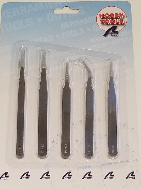 Artesania Tweezer Set Fine Stainless (5) Modelling Tool