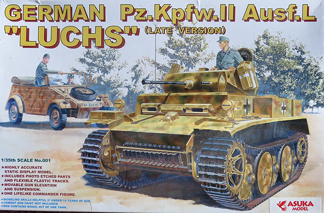 Asuka 1/35 GERMAN Pz.Kpfw.II Ausf.L "LUCHS" (Late version) Plastic Model Kit