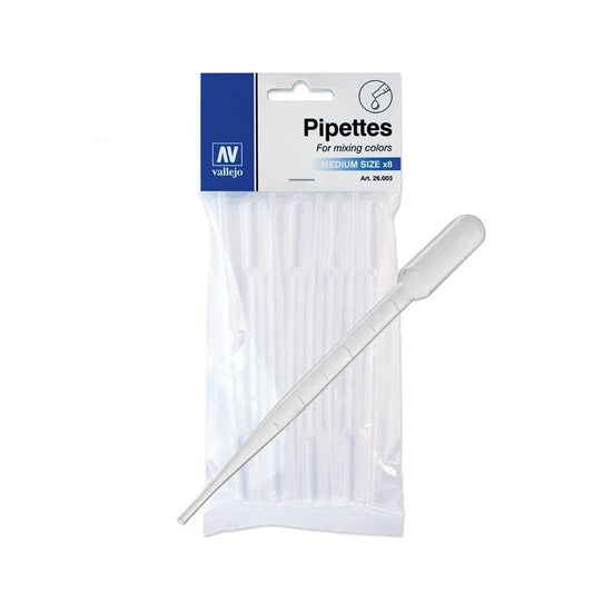 Vallejo Pipettes Medium Size (8) 8x3ml.