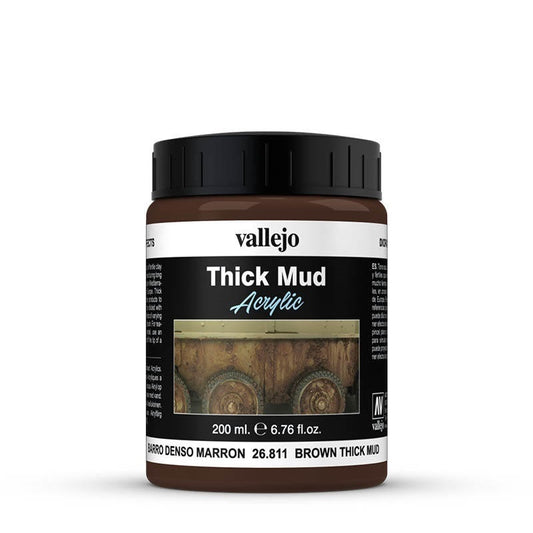 Vallejo Diorama Effects Brown Thick Mud 200ml