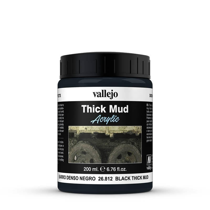 Vallejo Diorama Effects Black Thick Mud 200ml