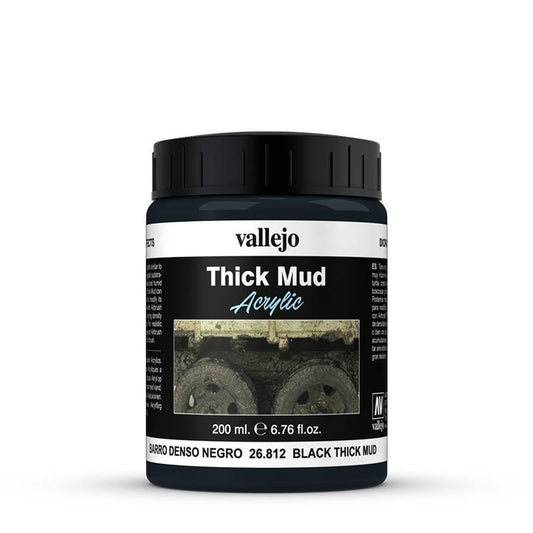 Vallejo Diorama Effects Black Thick Mud 200ml