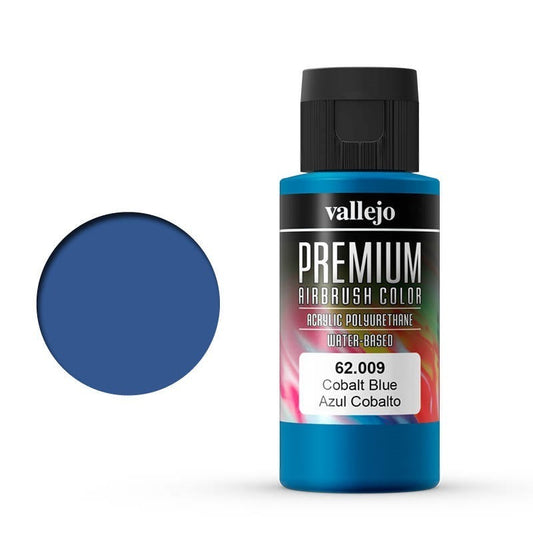 Vallejo Premium Colour Cobalt Blue 60 ml Acrylic Airbrush Paint