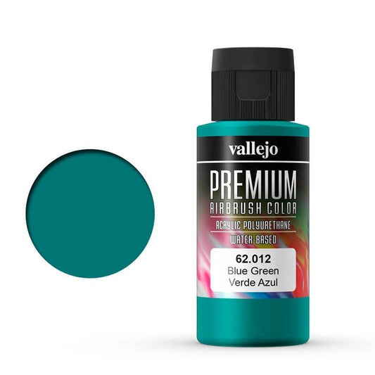 Vallejo Premium Colour Blue Green 60 ml Acrylic Airbrush Paint