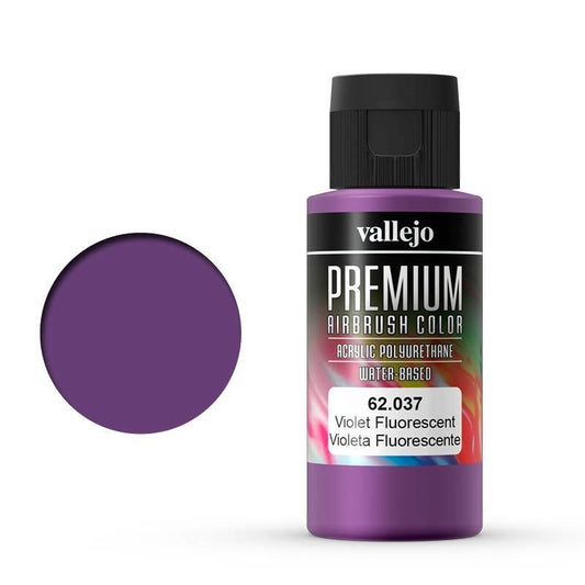 Vallejo Premium Colour Fluorescent Violet 60 ml Acrylic Airbrush Paint