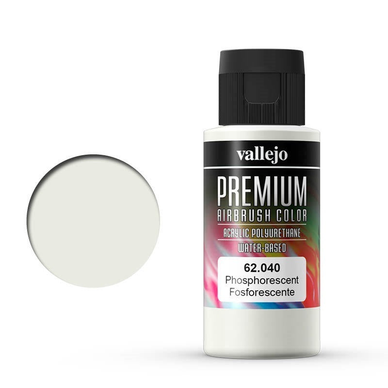 Vallejo Premium Colour Fluorescent Phosphorescent 60 ml Acrylic Airbrush Paint