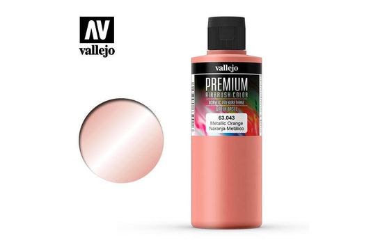 Vallejo Premium Color Metallic Orange 200 ml.