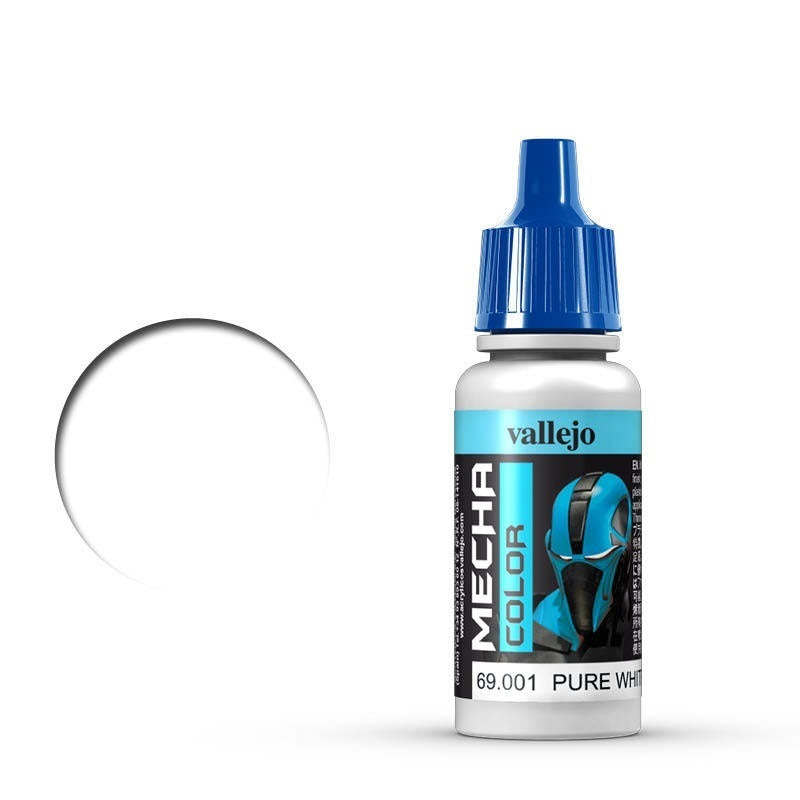 Vallejo Mecha Colour Pure White 17ml Acrylic Airbrush Paint