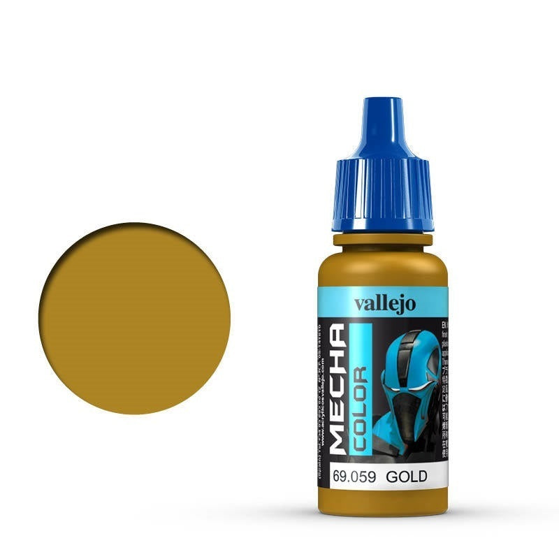 Vallejo Mecha Colour Gold 17ml Acrylic Airbrush Paint