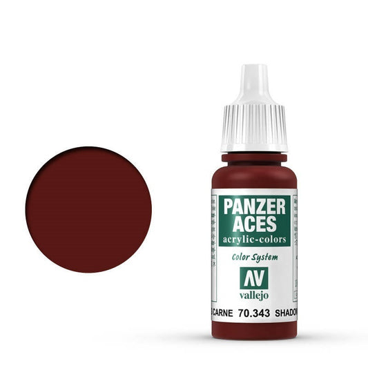 Vallejo Panzer Aces Flesh Shadows 17 ml Acrylic Paint