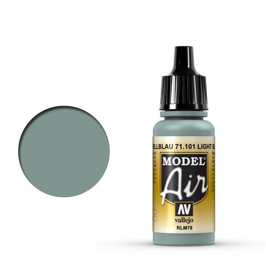 Vallejo Model Air Light Blue RLM78 17 ml Acrylic Airbrush Paint