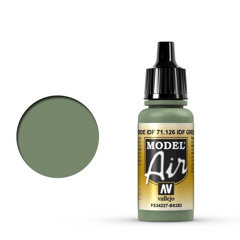 Vallejo Model Air IDF Green 17 ml Acrylic Airbrush Paint