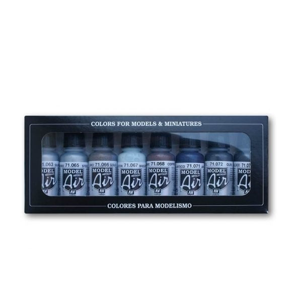 Vallejo - Model Air Basic Colors - 16 Colour Acrylic Airbrush Paint Set