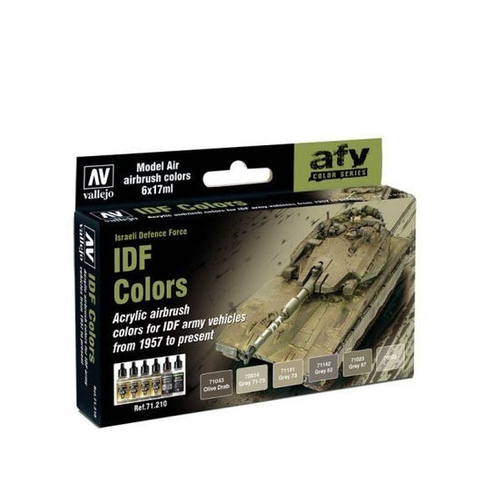 Model Air Metallic Colors 8 Colour Acrylic Airbrush Paint Set