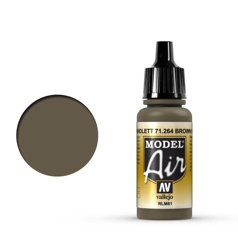 Vallejo Model Air Brown Violet RLM81 17 ml Acrylic Airbrush Paint