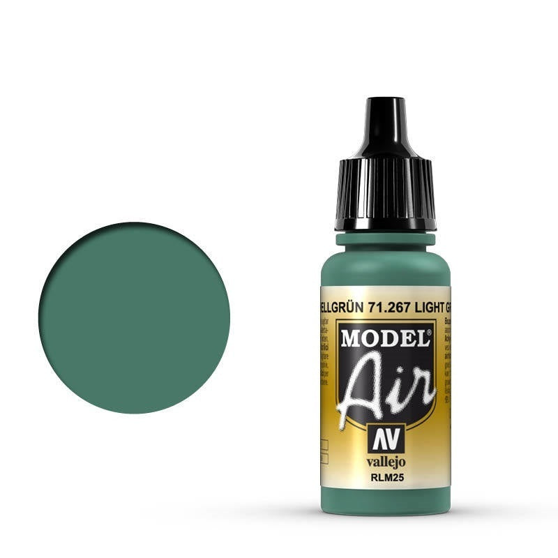 Vallejo Model Air Light Green RLM25 17 ml Acrylic Airbrush Paint