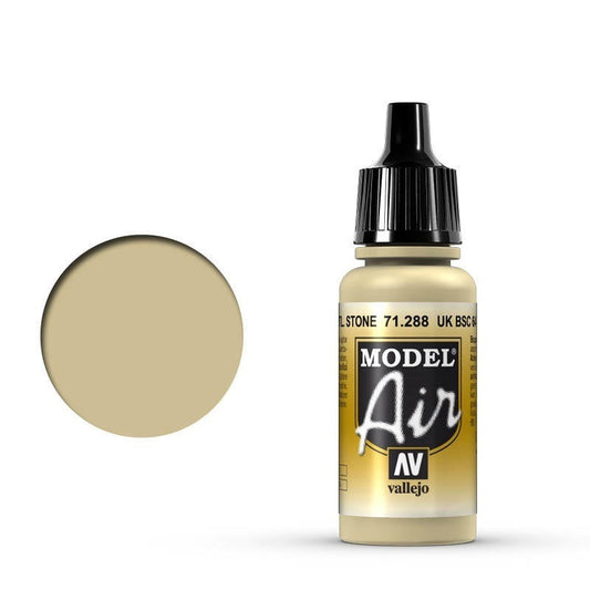 Vallejo Model Air UK Bsc 64 Portland Stone 17 ml Acrylic Airbrush Paint