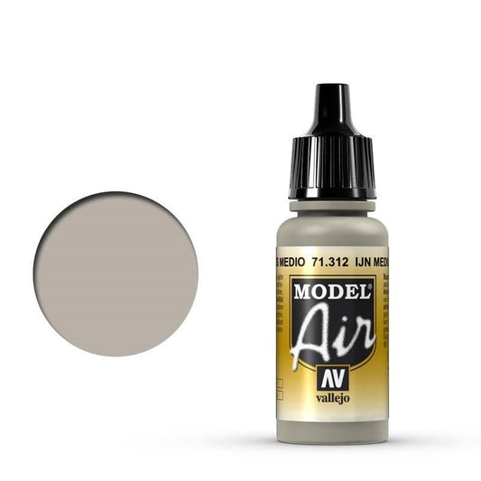 Vallejo Model Air IJN Medium Grey 17 ml Acrylic Airbrush Paint