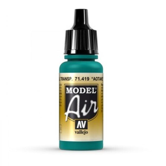 Vallejo Model Air Aotake' Translucent Blue 17ml Acrylic Paint