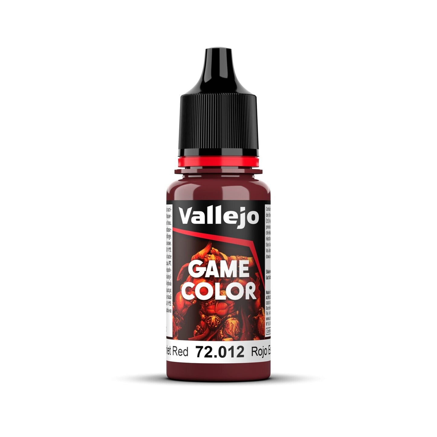 Vallejo Game Colour Scarlet Red 18ml Acrylic Paint