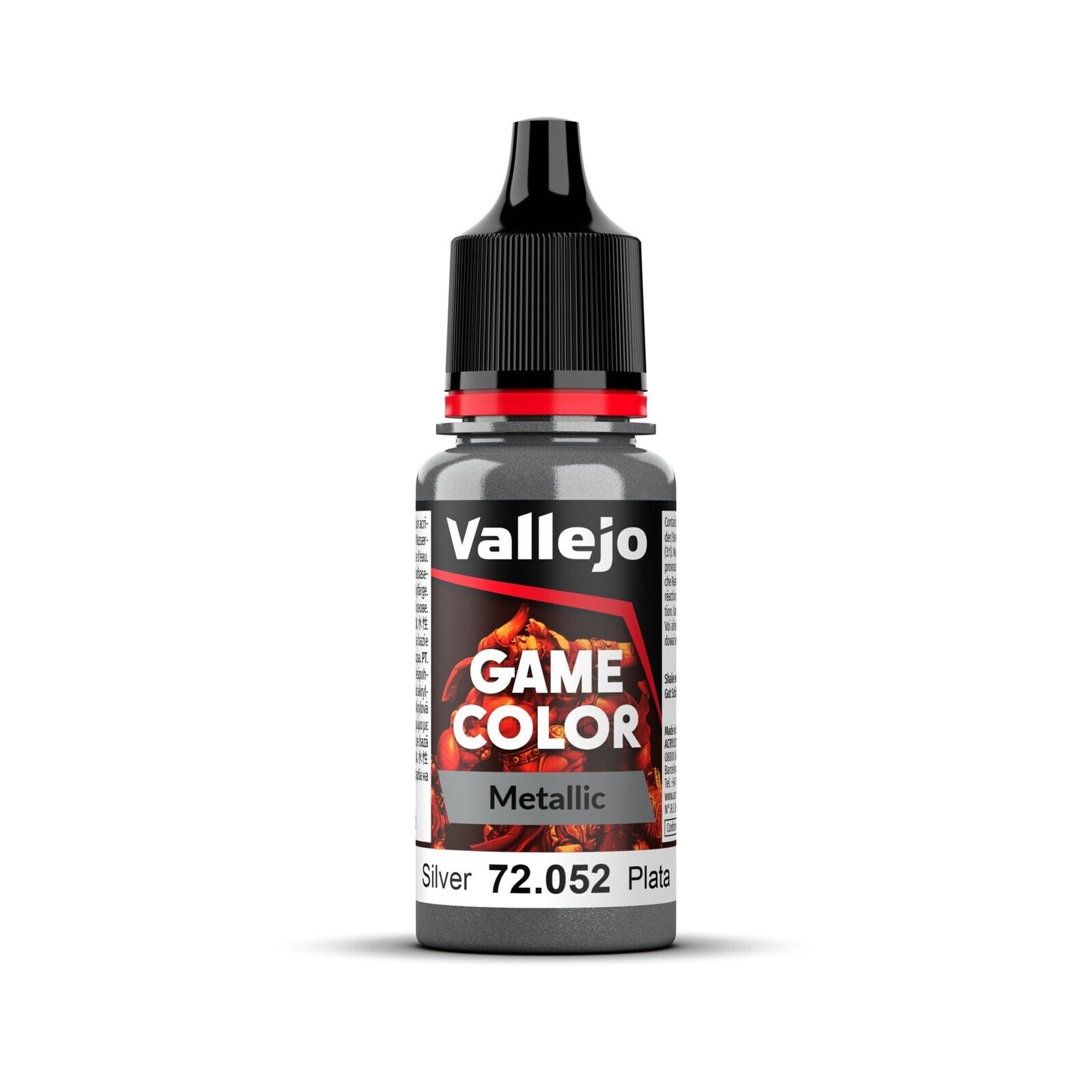 Vallejo Game Colour Metal Silver 18ml Acrylic Paint